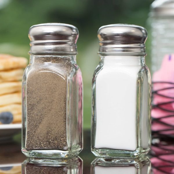 2 OZ SQUARE SALT & PEPPER SHAKER
