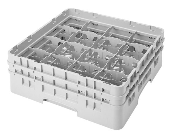 16 COMP STEMWARE RACK WITH 3 EXTENDERS
