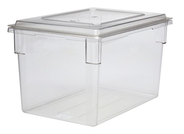 18 X 26 X 15" CLEAR FOOD STORAGE BOX WITH COVER
