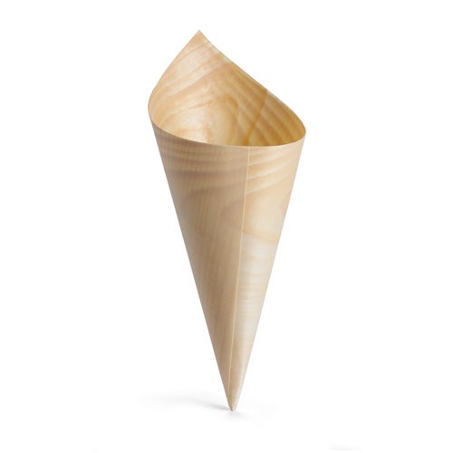 SMALL BAMBOO SERVING CONE