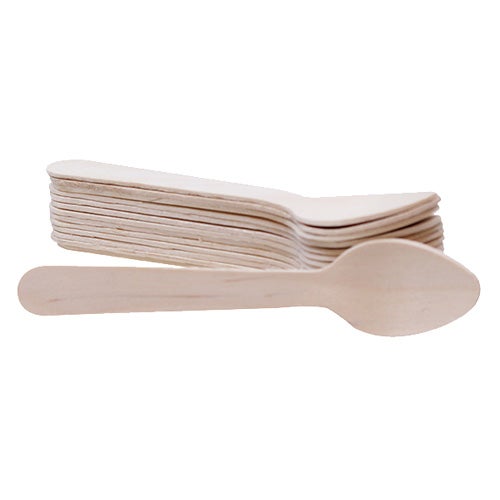 DISPOSABLE WOOD TASTING SPOON