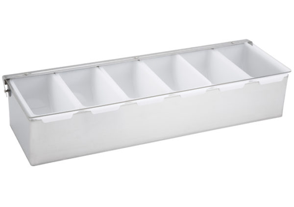 6 COMP STAINLESS STEEL CONDIMENT DISPENSER