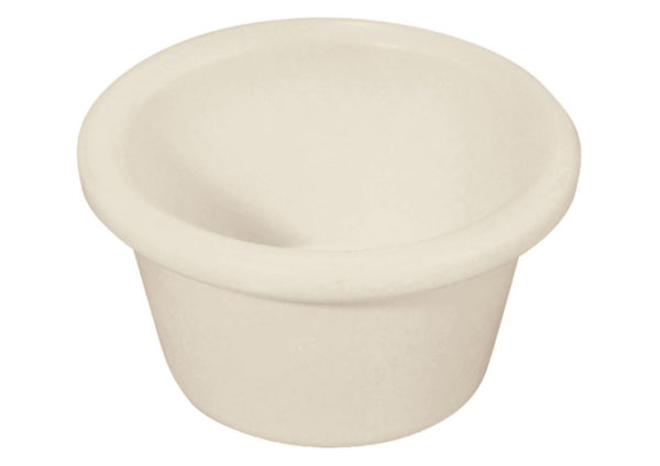 3 OZ BONE PLASTIC RAMEKIN