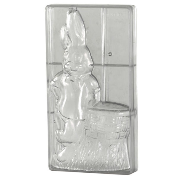 RABBIT WITH BASKET CHOCOLATE MOLD