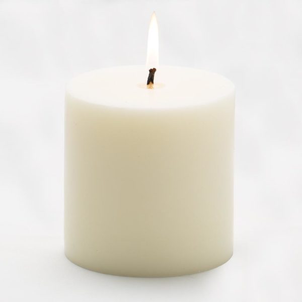 4"  IVORY PILLAR CANDLE