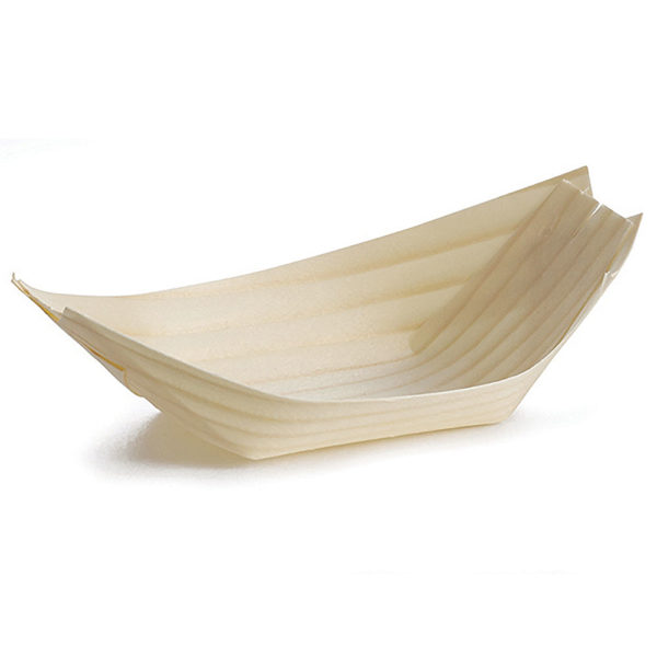 5.25" BAMBOO SERVING BOAT