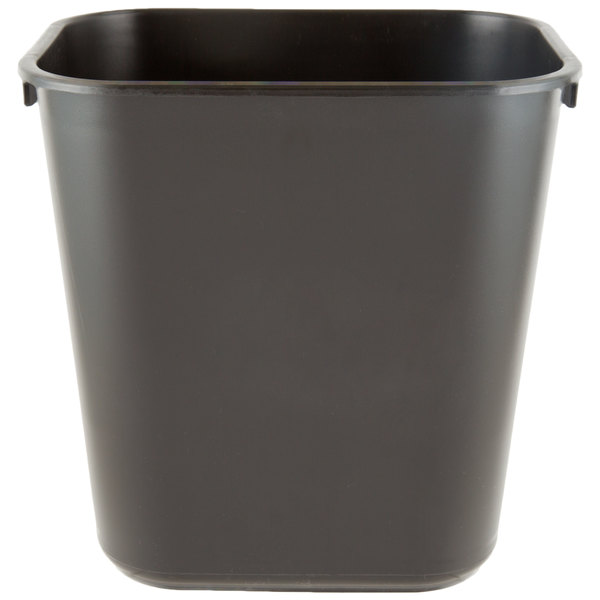 BLACK 13L WASTE BASKET