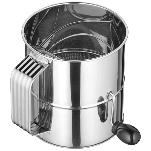STAINLESS STEEL 8 CUP ROTARY SIFTER